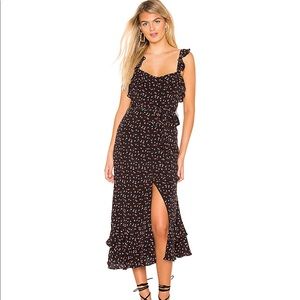 Lovers + Friends Nova Midi Dress in Lil Hearts